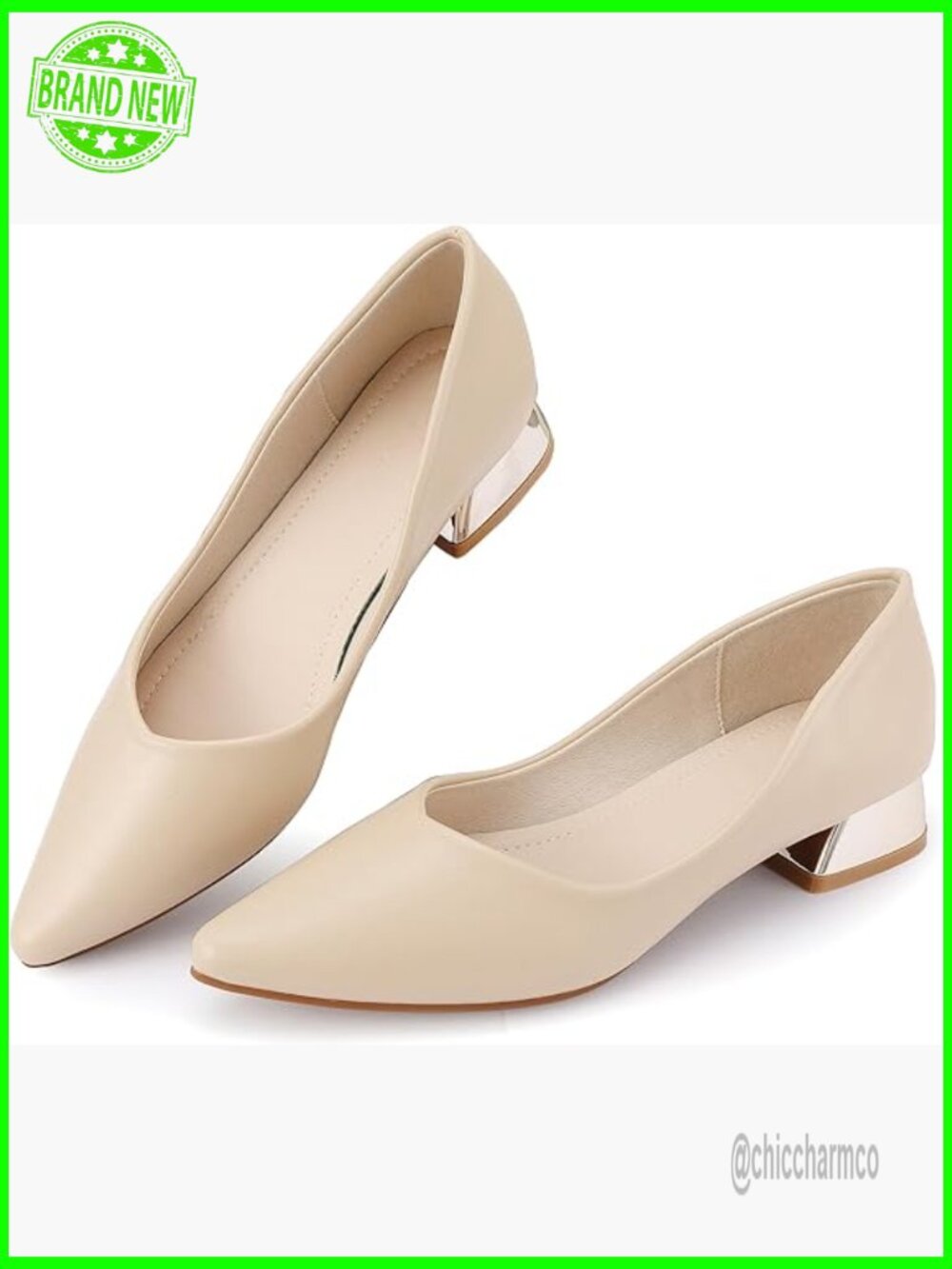 Chunky Low Block Heels Work Pumps Comfortable Dress Wedding Shoes Party Office